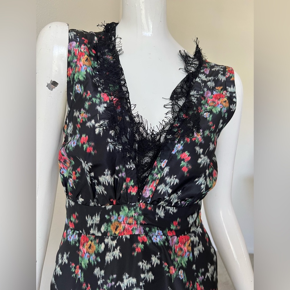 2018 BROCK COLLECTION 100% SILK Floral dress- BEAUTIFUL! Size 4 - Picture 4 of 15